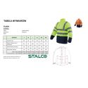 Jachetă izolată de înaltă vizibilitate pentru bărbați FLASH galben S STALCO S-44177 - imagine 3