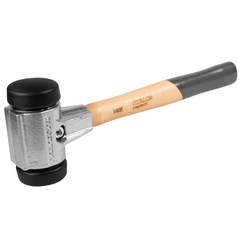mlotek-brukarski-maly-gumowy-stalco-perfect-s-69231 Ciocan de pavaj d=60mm / 340mm / 40mm / 1,85kg STALCO PERFECT S-69231 - imagine 1