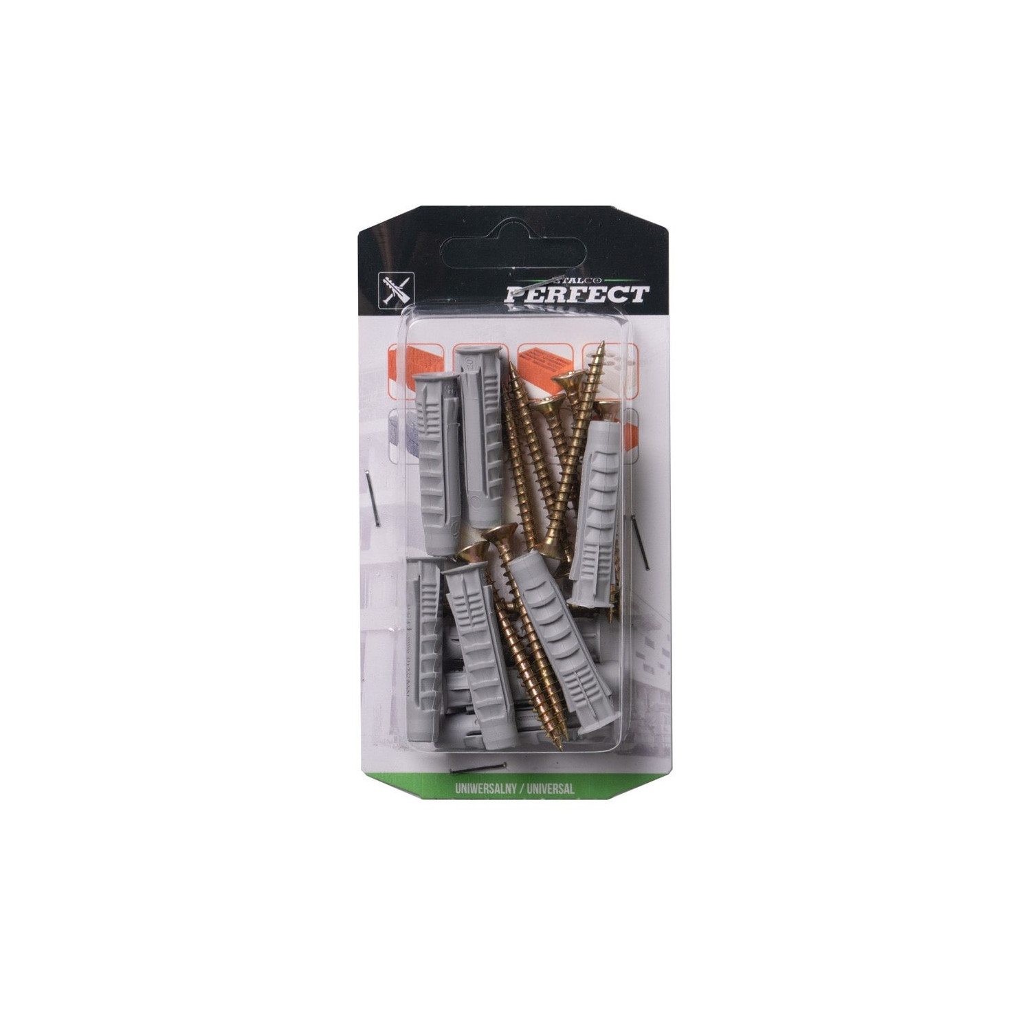 universal-plug-with-head-screw-brxs-6-40x60-nylon-bag-10-1-12-72-stalco-perfect-brxs0640060.jpg Diblu cu șurub cu cap BRXS-6/4.0x60 (blister 10 buc) STALCO PERFECT BRXS0640060 - imagine 1