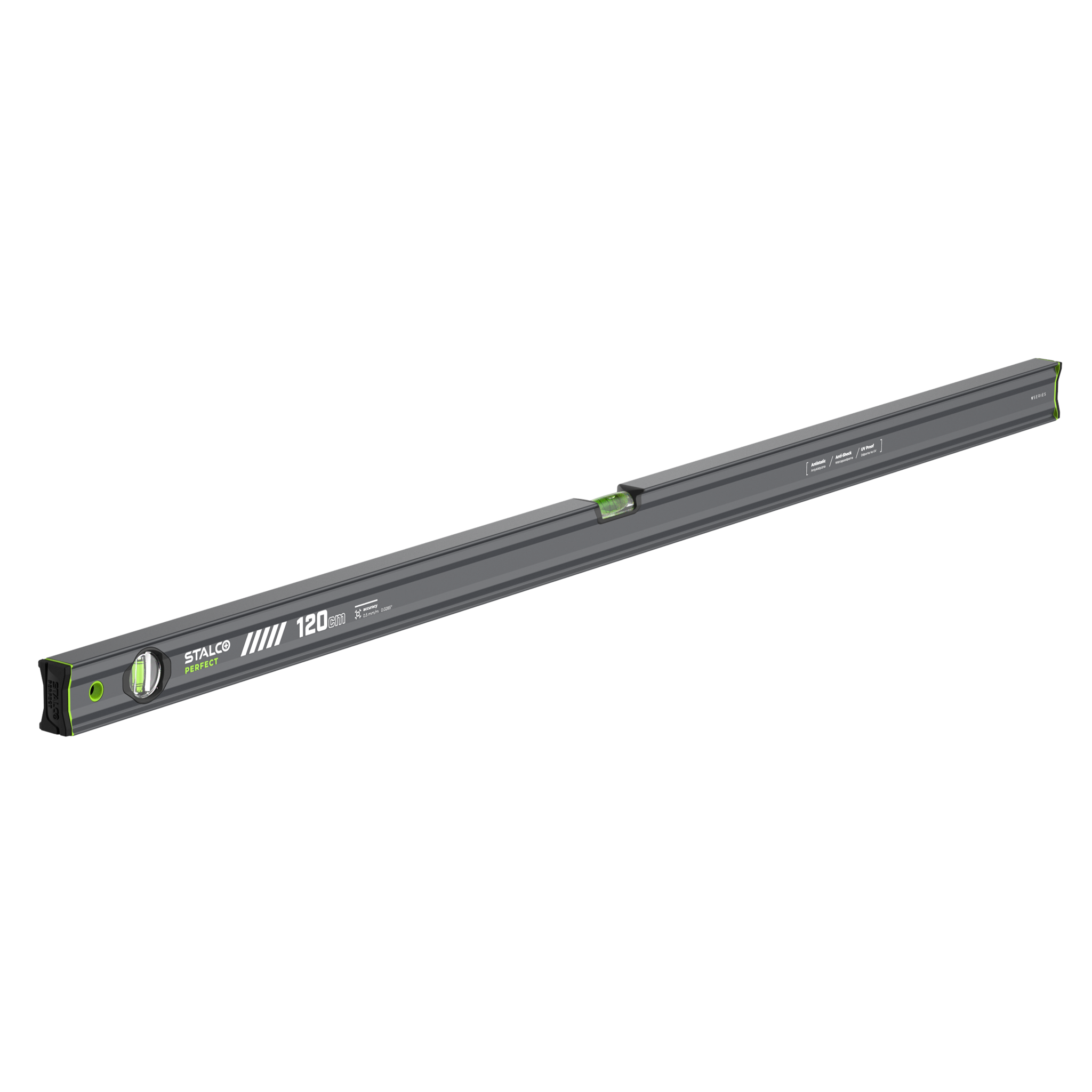 nivela-S010265515 Nivela cu bule VSERIES antracit 120CM STALCO PERFECT - imagine 1